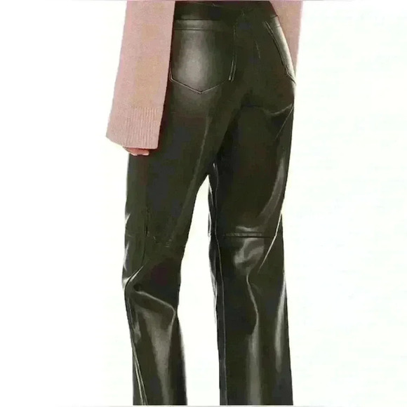 NEW BLANK NYC Vegan Leather Hi Rise Cropped Pant The Baxter MSRP: $98.00 - Picture 5 of 10